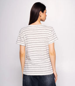 Футболка #КТ9102 (1), чёрный, белый