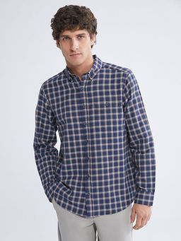 Regular Fit Uzun Kollu Ekose Erkek G?mlek