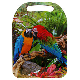 Доска разделочная деревянная "Два попугая" 29х21х0,6см (Россия)