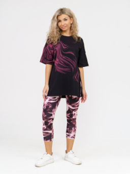 909 Костюм "черный/бордо"