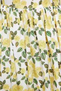 Sar? Yaka Detayl? Balon Form Super Mini Dokuma Elbise TWOSS24EL00817