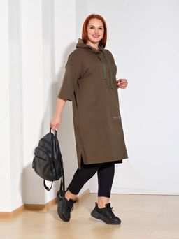 Платье 0125-7 оливковый