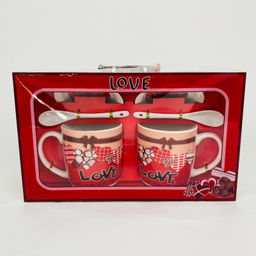 Подарочный набор - посуда Love с сердечками (арт. HK-1206)