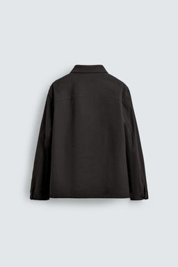 RELAXED FIT TWILL OVERSHIRT - Zara фото 8