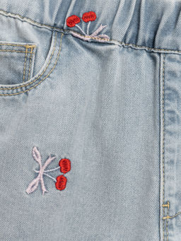 ACOOLA / Шорты джинсовые детские для девочек Orta_sh светло-голубой  фото 4