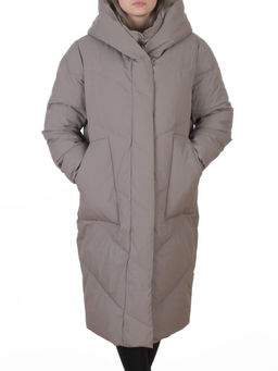 8836 GRAY Пальто зимнее женское (150 гр. холлофайбер)