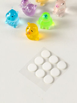 Цена за 2 шт. Набор фигурок флуоресцентные «Капибары», 6 шт., полистоун, 1.7×2 см