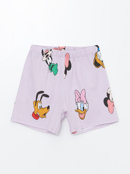 Beli Lastikli Minnie Mouse Bask?l? K?z ?ocuk Pijama ?ort