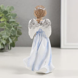 Сувенир полистоун "Девочка-ангел с венком в волосах" 7х6,5х15 см