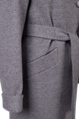 01-12058 Пальто женское демисезонное (пояс) - El podio фото 11