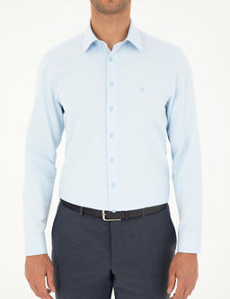 A__k Mavi Slim Fit Arm_rl_ Uzun Kollu G_mlek
