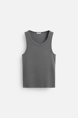 BASIC RIBBED TANK TOP - Zara фото 23