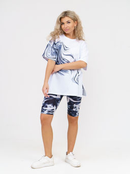 910 Костюм "белый/черный"