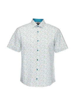 Сорочка мужская короткий рукав GREG 143/107/5432/KZS/1 STRETCH  фото 5