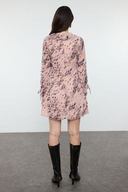 Cok Renkli Puantiyeli A Kesim Mini Dokuma Elbise TWOAW25EL00578 - Trendyolmilla фото 5