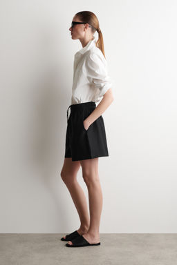 RUCHED-WAIST SHORTS - H&m фото 5