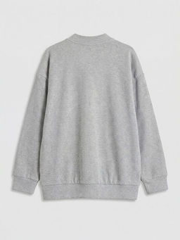 Kolej Yaka Erkek ?ocuk Fermuarl? Sweatshirt