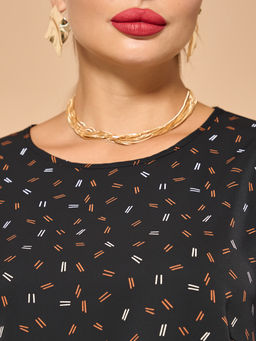 Блузка 0220-1 глубокий чёрный