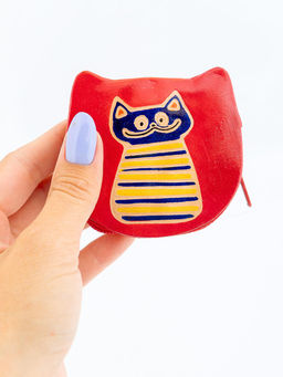 Кошелек под мелочь Котик №0198/8 6шт/уп - Ганг фото 9