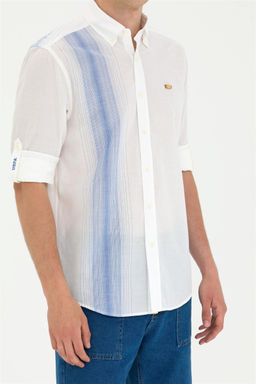 U. S. Polo Assn Мужская белая рубашка с длинным рукавом - U.s. polo assn фото 13