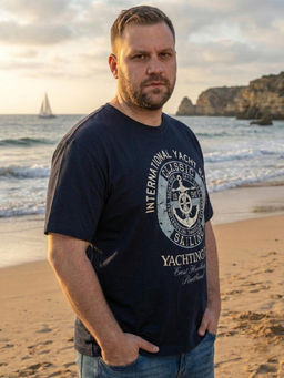 Футболка мужская арт. 02376/Yachting - F5 фото 2