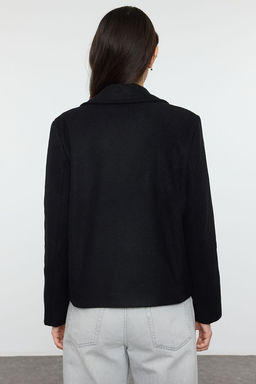 Trendyolmilla Siyah Regular K?sa Ceket Kaban TWOAW25KB00110  фото 9