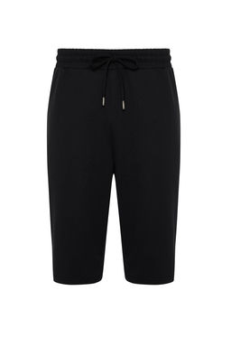TRENDYOL MAN Basic Siyah Regular/Normal Kesim Uzun Boy Lastik Belli Kordonlu Sort TMNSS24SR00036 - Trendyolmilla фото 7