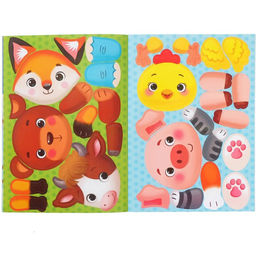 Книжка с наклейками Собери зверюшку, 12 стр. - Буква-ленд фото 4