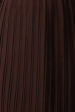 Kahverengi Kusakl? Duz Maxi Dokuma Elbise TWOAW24EL00478