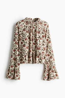 Blusa con peplo y volantes - H&m фото 4