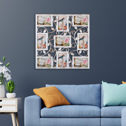 Фоторамка коллаж 53х53 см листья / Y3309 /уп 12/с эффектом старины 9 фото - Галеонтрейд фото 2