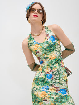 Платье с принтом масло OD-632-2