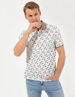 Lacivert Bask_l_ Polo Yaka Ti__rt