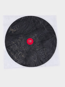 Набор салфеток сервировочных на стол Доляна «Матера», 4 шт., 38×38 см, чёрный