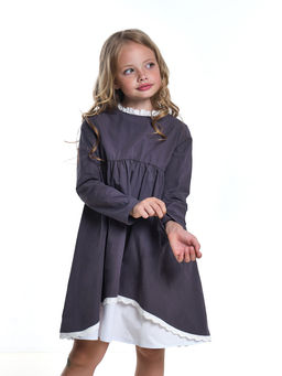 Платье Boho для девочки UD 6924 графит - Mini maxi фото 3