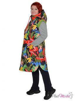 Кардиган-жилет Модель №1528 размеры 44-84 - Plusmoda фото 13