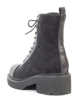 01-M03 BLACK Ботинки демисезонные женские (натуральная кожа, велюр, байка) - Фабричный китай фото 5