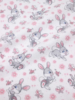 Фланель "Игривые зайчата", ш.0.95м, хлопок-100%, 170гр/м.кв