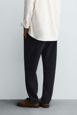 PANTAL?N CINTURA JOGGER CONFORT / Marino - Zara фото 10