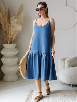 Сарафан из лиоцелла под деним - Vilatte фото 6