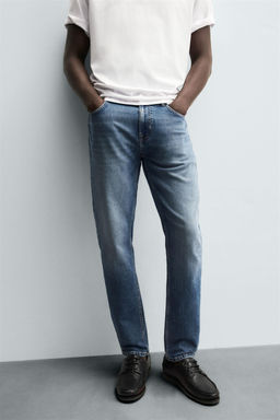 JEANS SLIM FIT B?SICO / Azul medio - Zara фото 5
