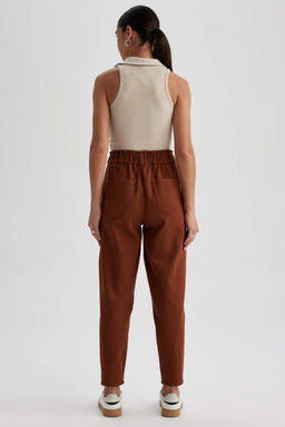 Мешковатые брюки из габардина из 100% хлопка - Defacto фото 4