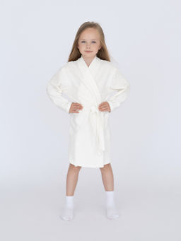 Халат детский молочный