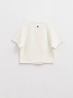 CONTE Футболка из футера со спущенной линией плеч и акцентными швами LD 2587 off-white