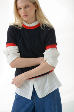 Джемпер с коротким рукавом