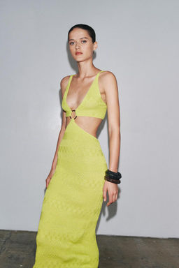 CUT-OUT KNIT DRESS - Zara фото 5