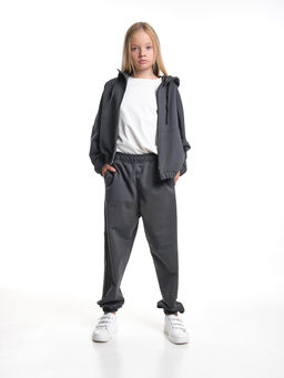 Комплект спортивный для девочки 22-7648 графит - Mini maxi фото 7