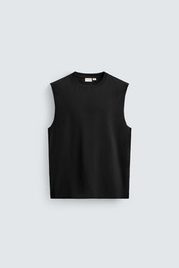 CAMISETA TANK LIGHTWEIGHT RELAXED FIT / Negro - Zara фото 6