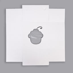 Цена за 5 шт. Коробка под торт с окном, «Пироженка», с усиленным дном, белая, 30×30×19 см