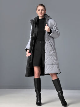 25422 Пальто серый - Dizzyway фото 4